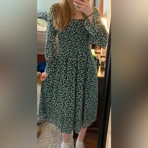 Women’s Floral Green Dress
